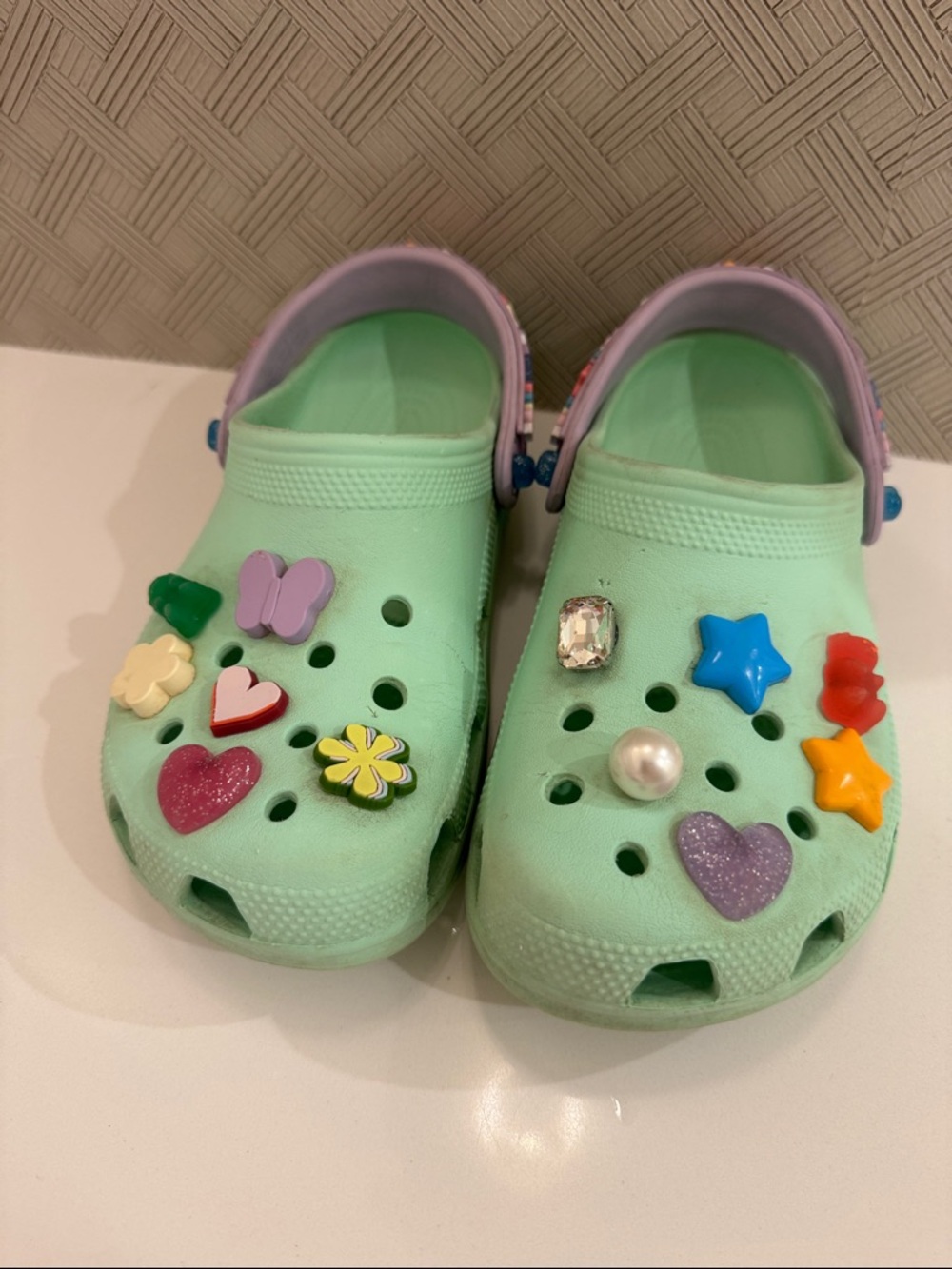 Crocs Classic Summer Camp Clog - Little Kid / Big Kid - Neo Mint size 3